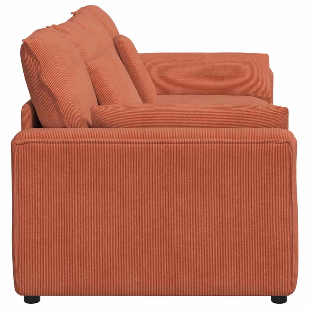 Modulares Sofa mit Kissen Rot Orange
