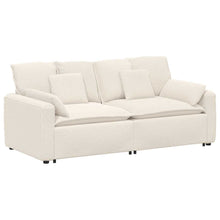 Modulares Sofa mit Kissen Cream
