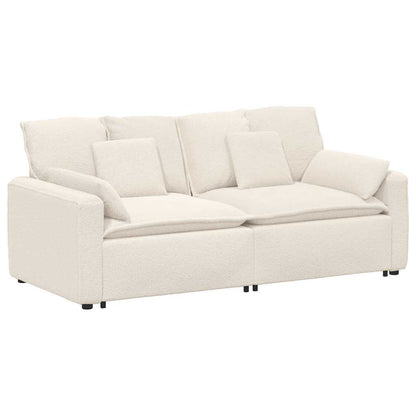 Modulares Sofa mit Kissen Cream