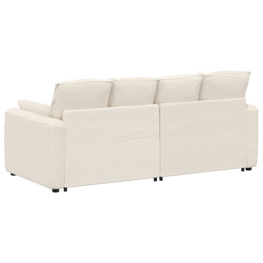 Modulares Sofa mit Kissen Cream