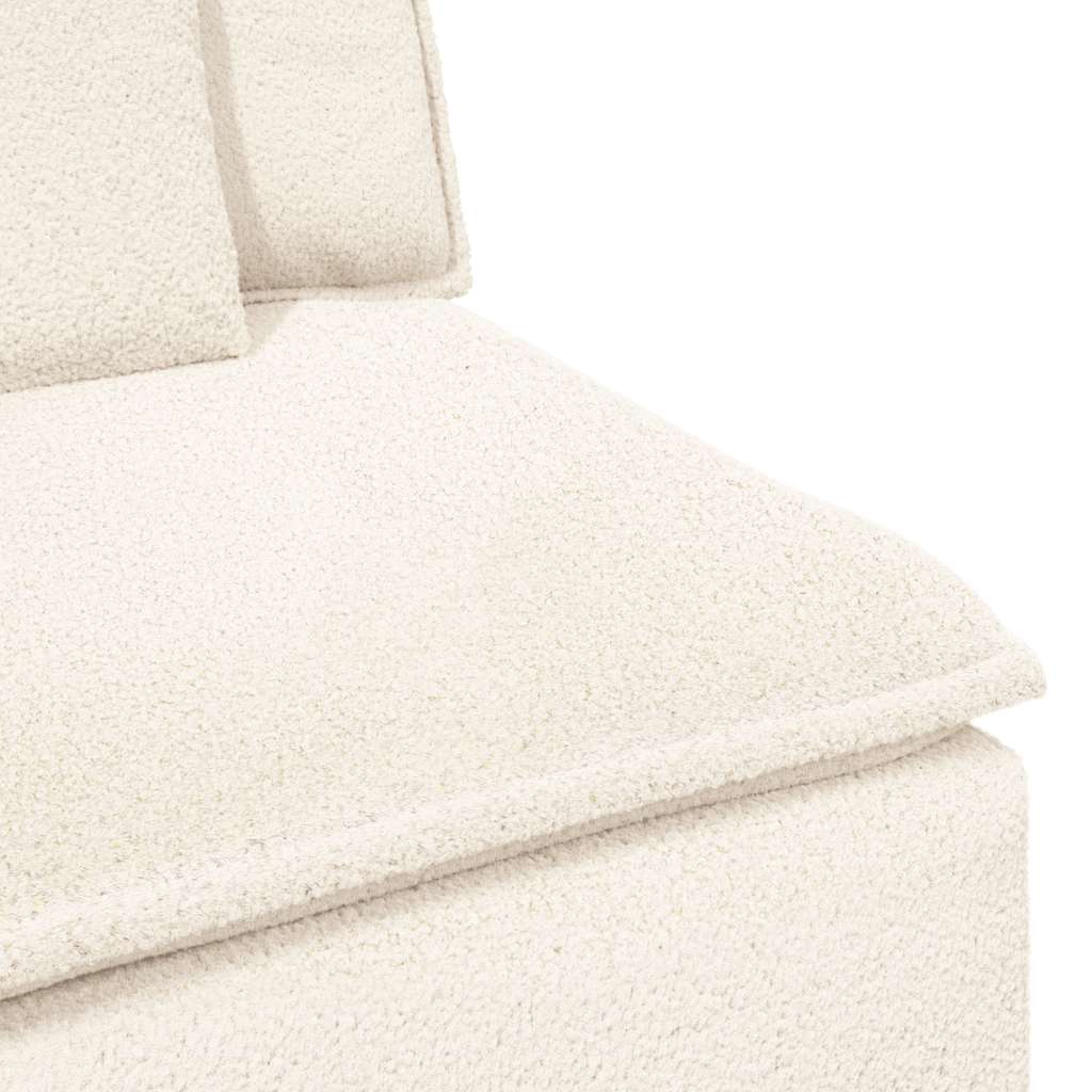 Modulares Sofa mit Kissen Cream