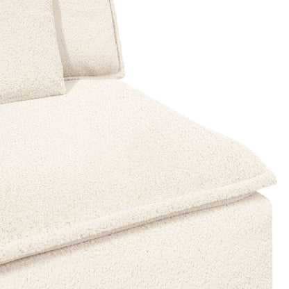 Modulares Sofa mit Kissen Cream