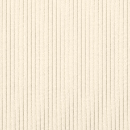 Modulares Sofa mit Fußhocker Kissen Cordstoff Creme