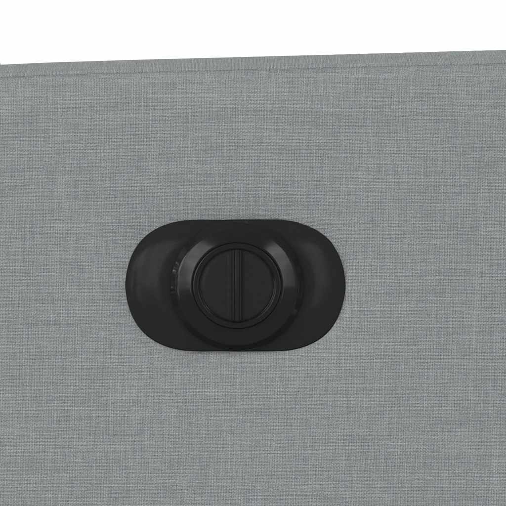 Massagesessel Elektrisch Hellgrau Stoff