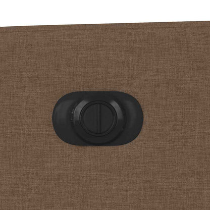 Massagesessel Elektrisch Braun Stoff