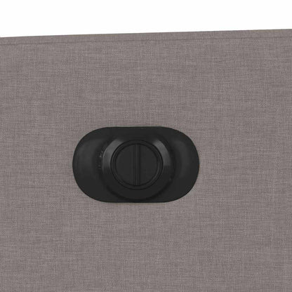 Massagesessel Elektrisch Taupe Stoff