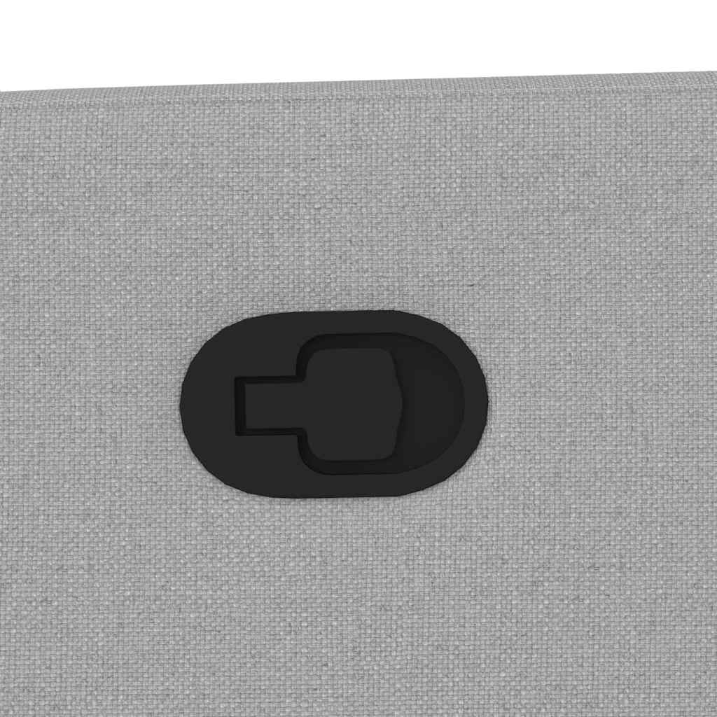 Massagesessel mit Aufstehhilfe Wolkengrau Stoff