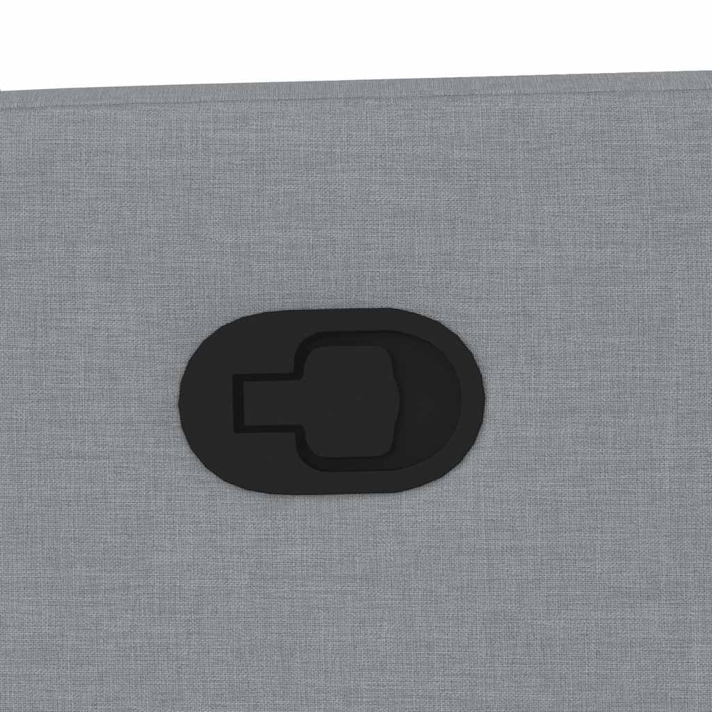 Massagesessel mit Aufstehhilfe Hellgrau Stoff