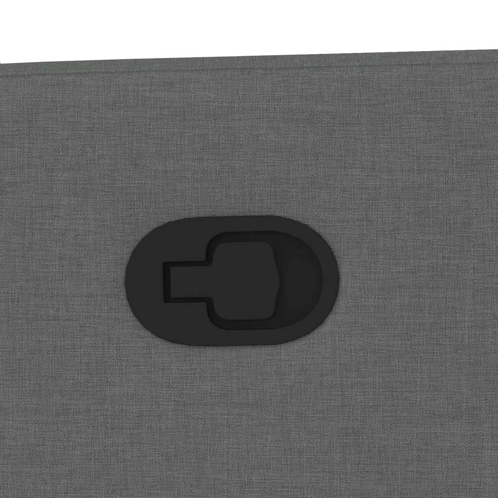 Massagesessel mit Aufstehhilfe Dunkelgrau Stoff