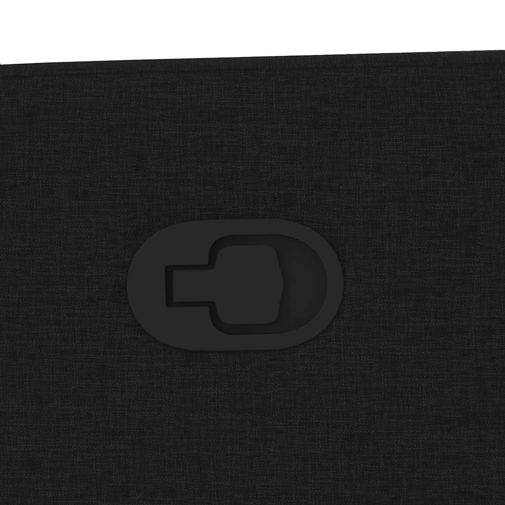 Massagesessel mit Aufstehhilfe Schwarz Stoff