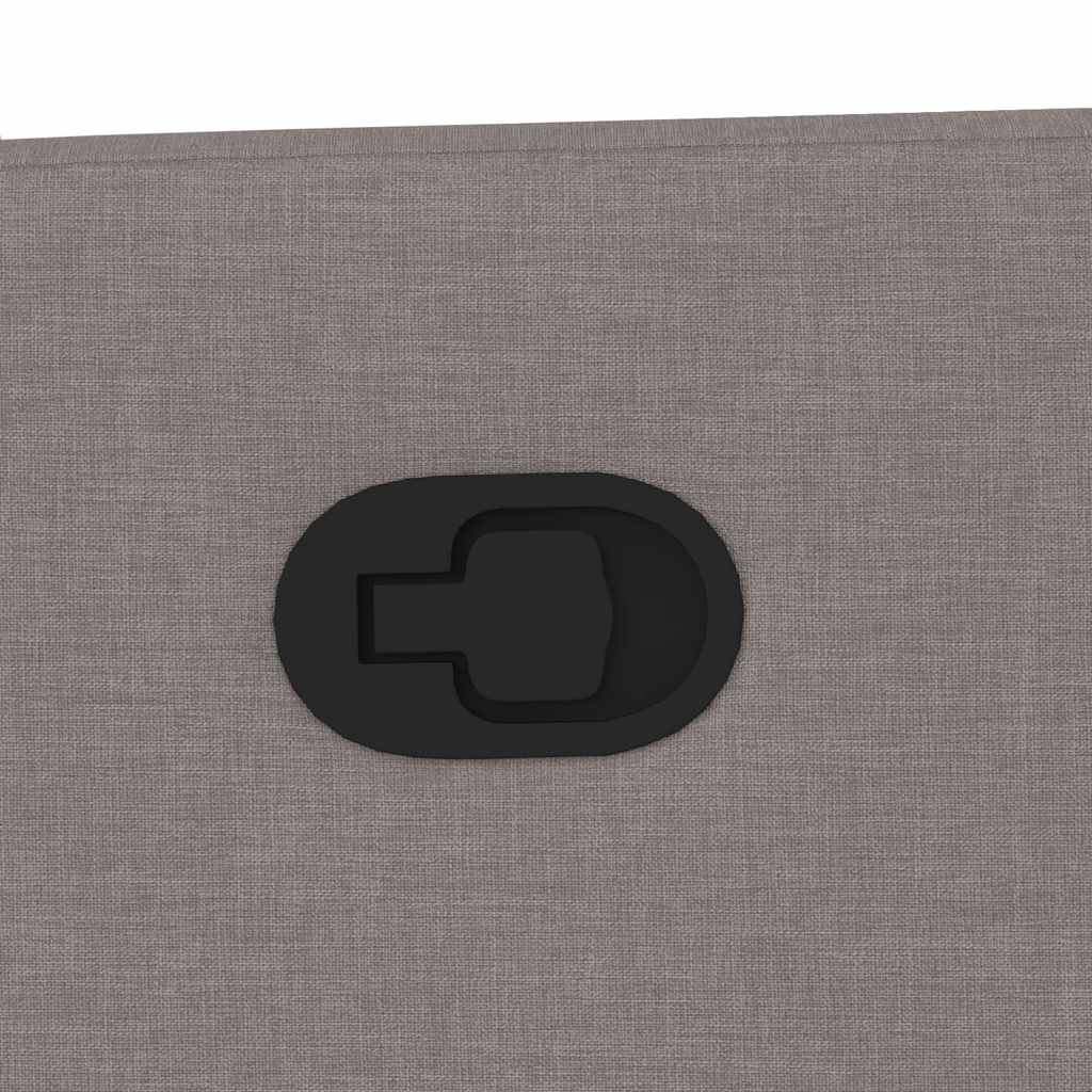 Massagesessel mit Aufstehhilfe Taupe Stoff