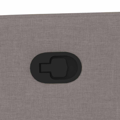 Massagesessel mit Aufstehhilfe Taupe Stoff