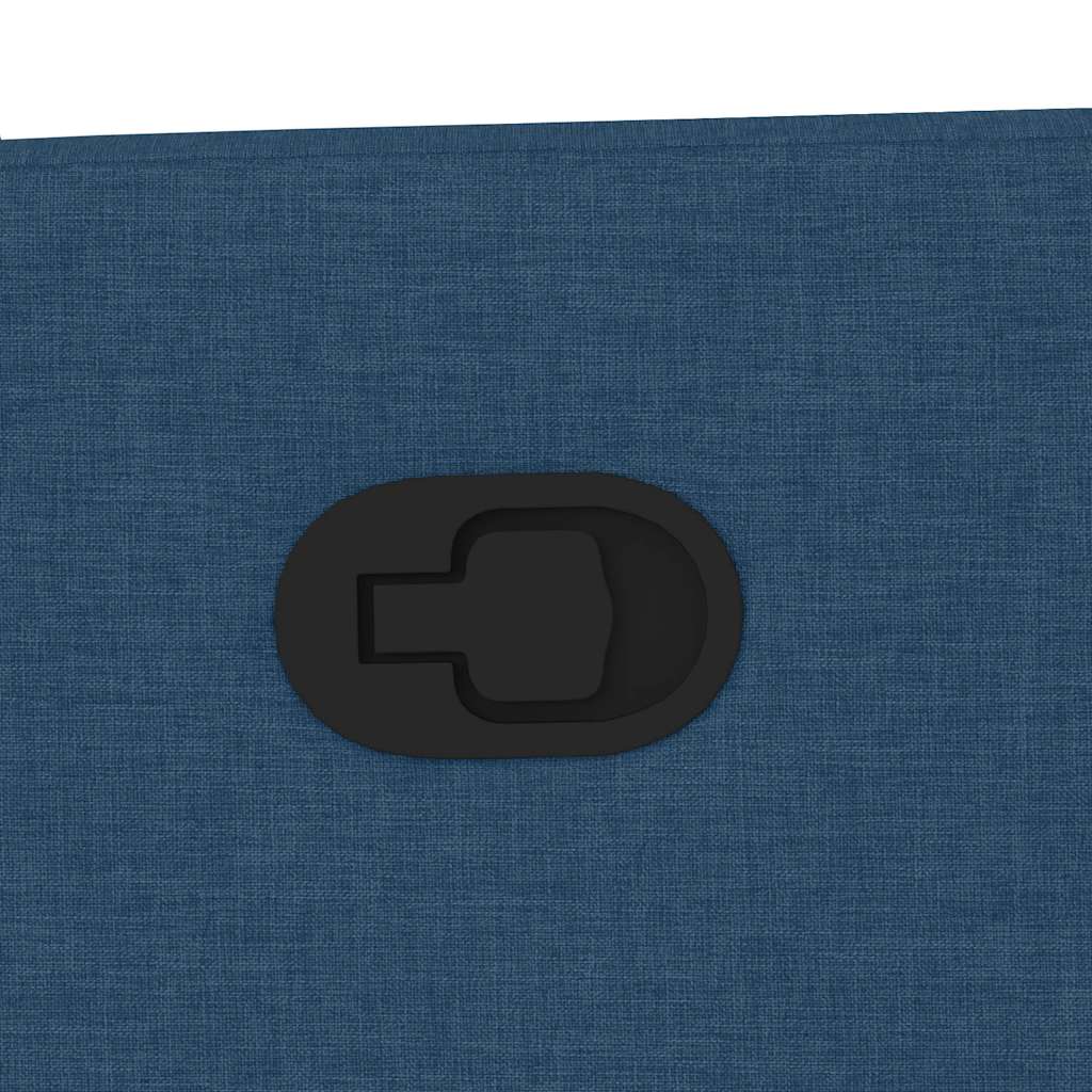 Massagesessel mit Aufstehhilfe Blau Stoff