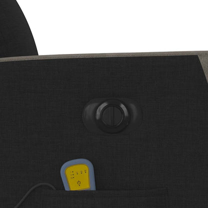 Massagesessel Elektrisch Schwarz Stoff