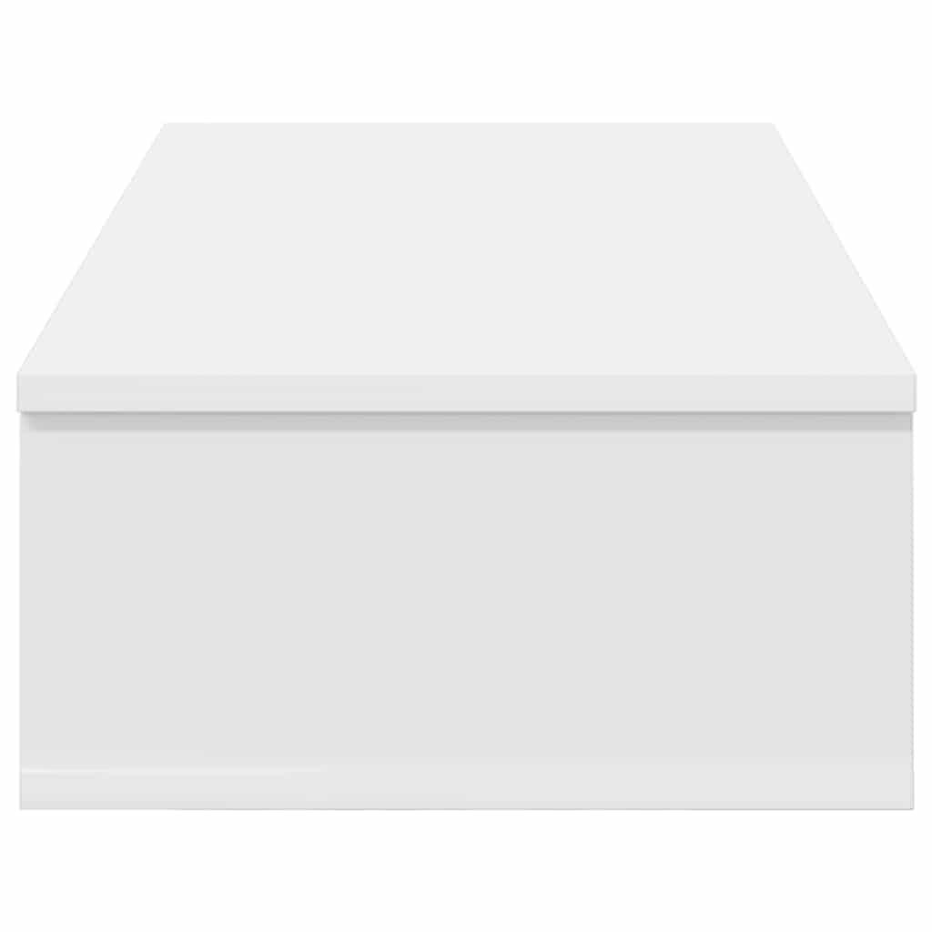 Wandregal mit Schubladen Weiß 80x34x17 cm Holzwerkstoff