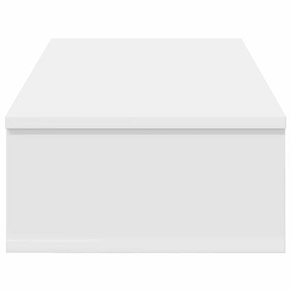 Wandregal mit Schubladen Weiß 80x34x17 cm Holzwerkstoff