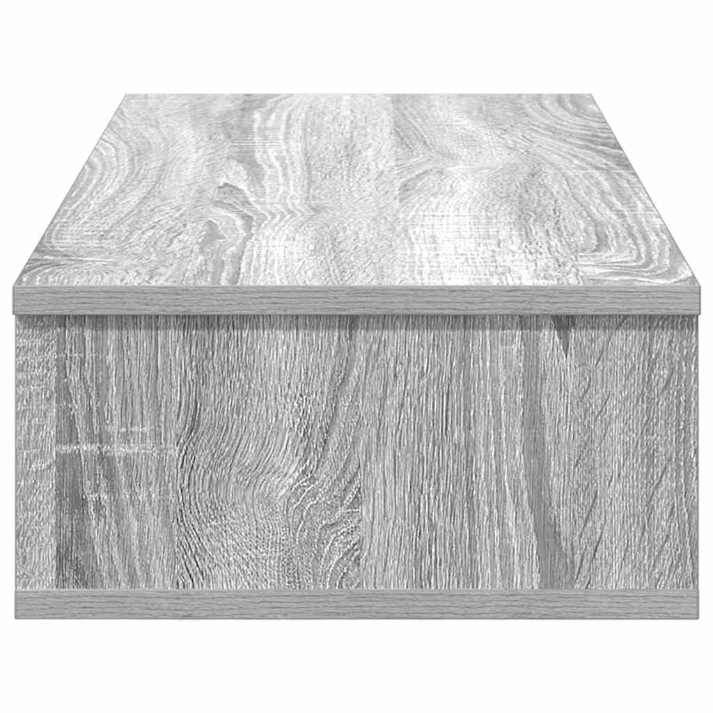 Wandregal mit Schubladen Grau Sonoma 80x31x17 cm Holzwerkstoff