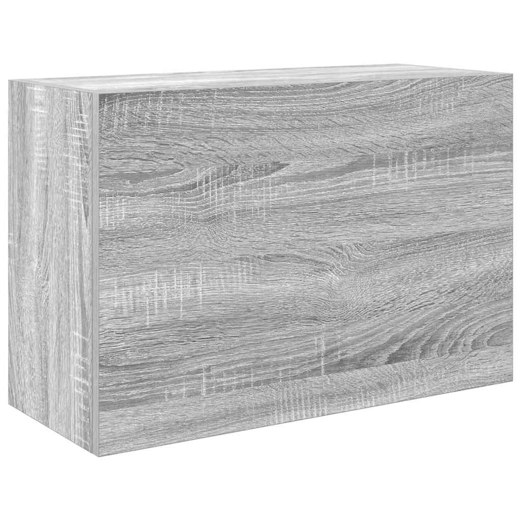 Bad-Wandschrank Grau Sonoma 60x25x40 cm Holzwerkstoff
