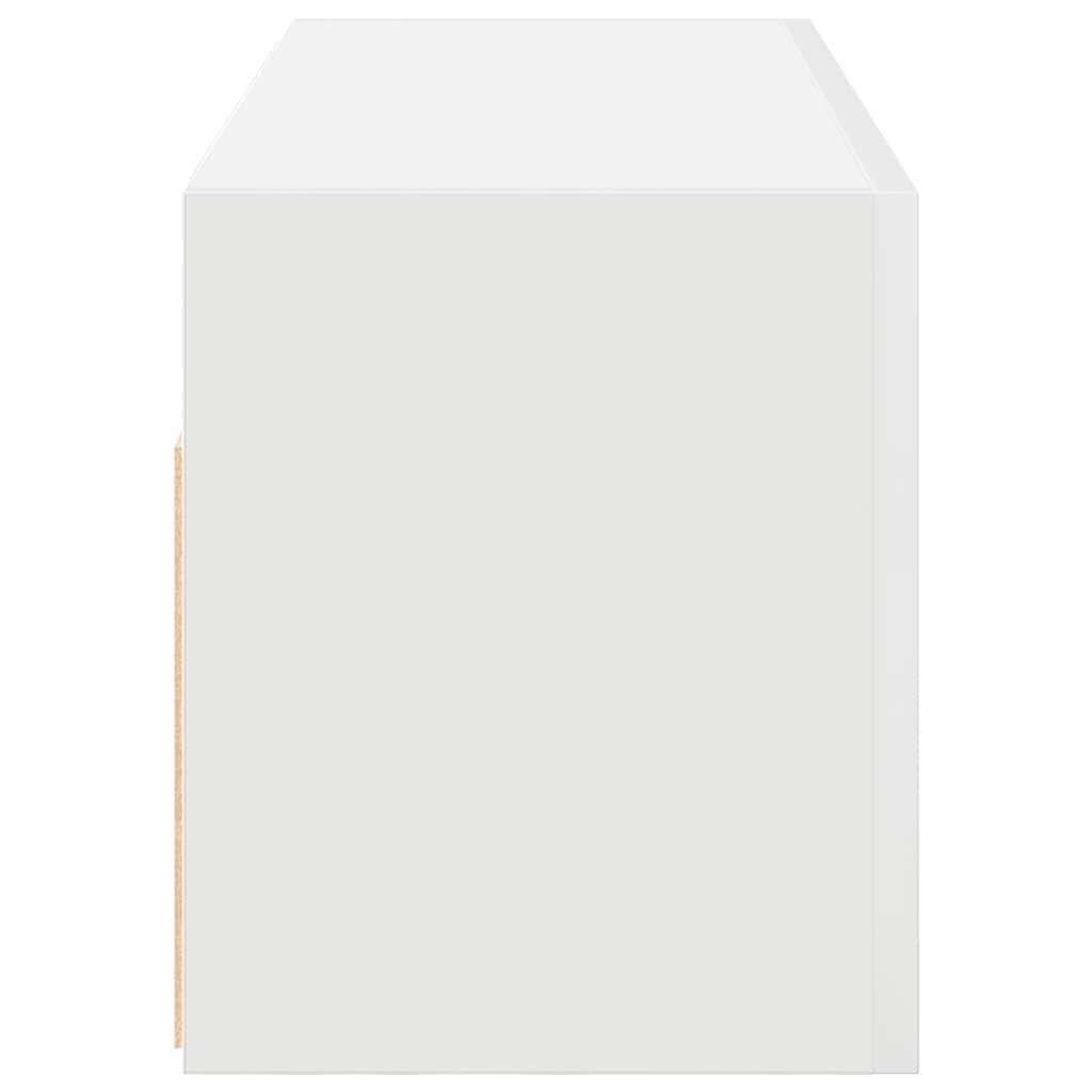 Bad-Wandschrank Weiß 80x25x30 cm Holzwerkstoff