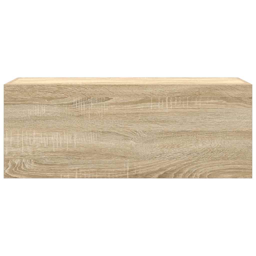 Bad-Wandschrank Sonoma-Eiche 80x25x30 cm Holzwerkstoff