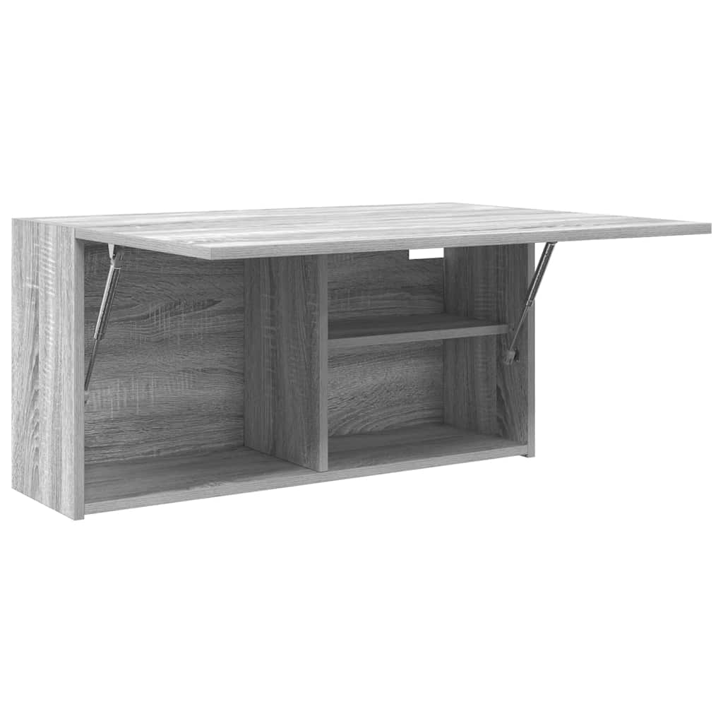 Bad-Wandschrank Grau Sonoma 80x25x40 cm Holzwerkstoff