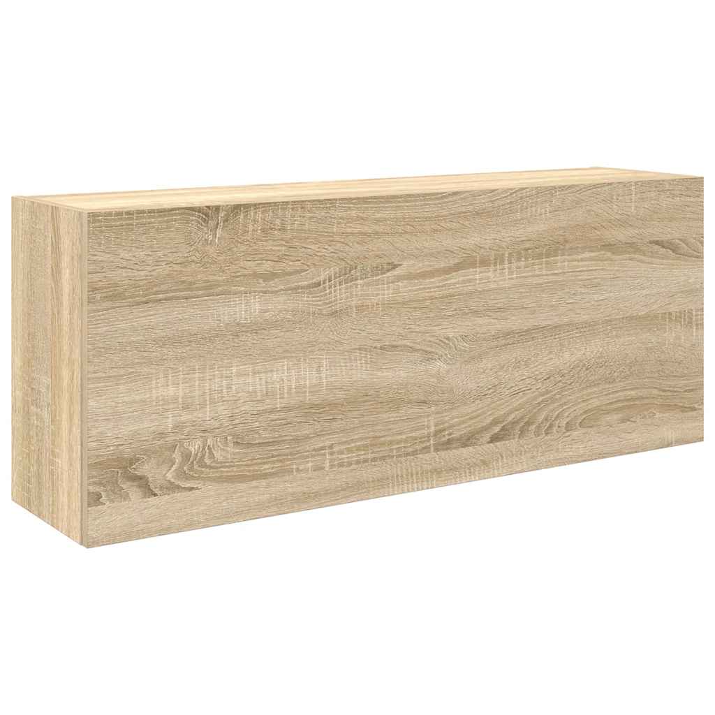 Bad-Wandschrank Sonoma-Eiche 100x25x40 cm Holzwerkstoff