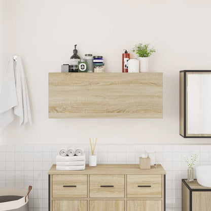Bad-Wandschrank Sonoma-Eiche 100x25x40 cm Holzwerkstoff
