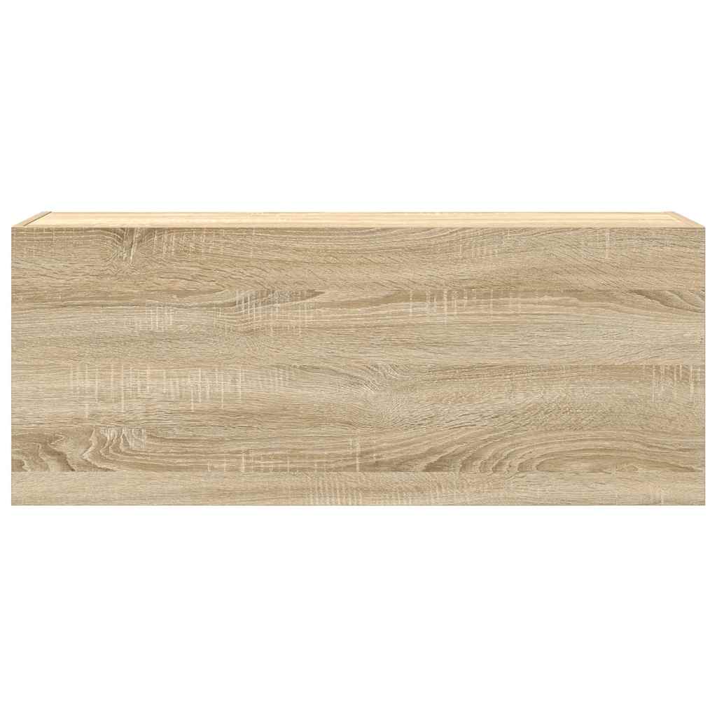 Bad-Wandschrank Sonoma-Eiche 100x25x40 cm Holzwerkstoff