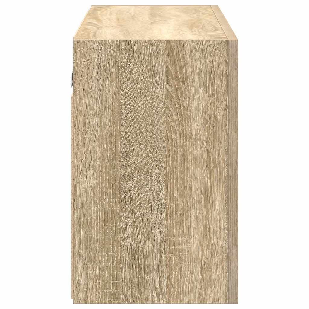 Bad-Wandschrank Sonoma-Eiche 100x25x40 cm Holzwerkstoff