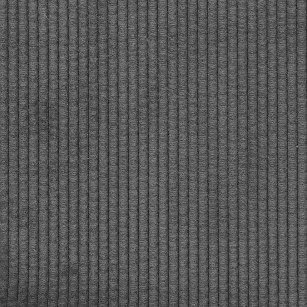 Modulares Sofa Endmodul mit Armlehne Kissen Dunkelgrau 100 cm