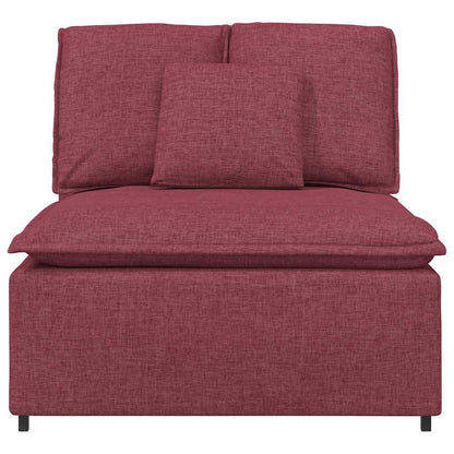 Modulares Sofa Mittelmodul mit Kissen Weinrot 100 cm