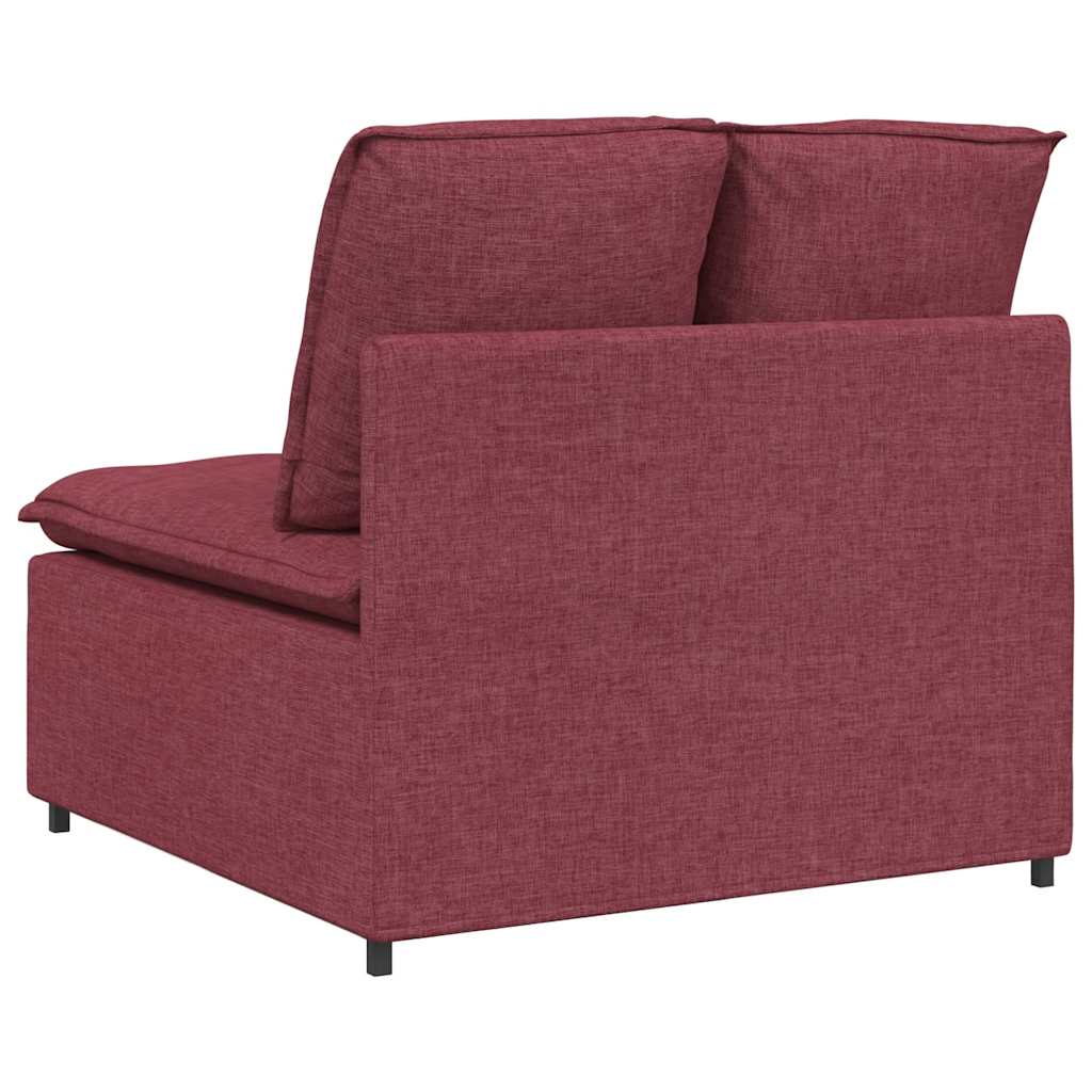 Modulares Sofa Mittelmodul mit Kissen Weinrot 100 cm