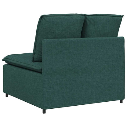 Modulares Sofa Mittelmodul mit Kissen Dunkelgrün 100 cm