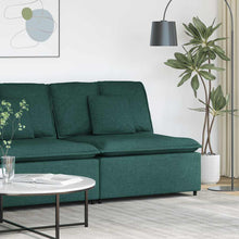 Modulares Sofa Mittelmodul mit Kissen Dunkelgrün 100 cm