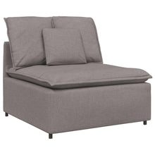 Modulares Sofa Mittelmodul mit Kissen Taupe 100 cm
