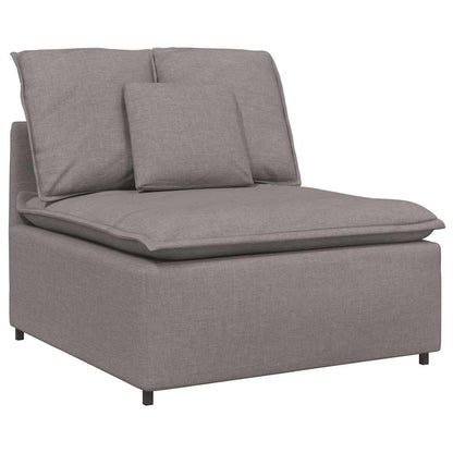 Modulares Sofa Mittelmodul mit Kissen Taupe 100 cm