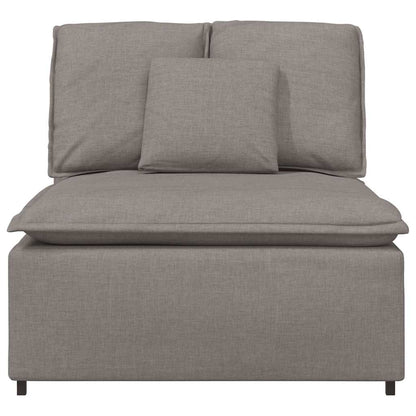 Modulares Sofa Mittelmodul mit Kissen Taupe 100 cm