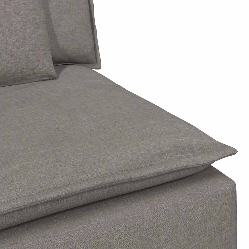 Modulares Sofa Mittelmodul mit Kissen Taupe 100 cm