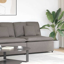 Modulares Sofa Mittelmodul mit Kissen Taupe 100 cm