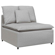 Modulares Sofa Mittelmodul mit Kissen Wolkengrau 100 cm