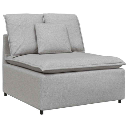 Modulares Sofa Mittelmodul mit Kissen Wolkengrau 100 cm