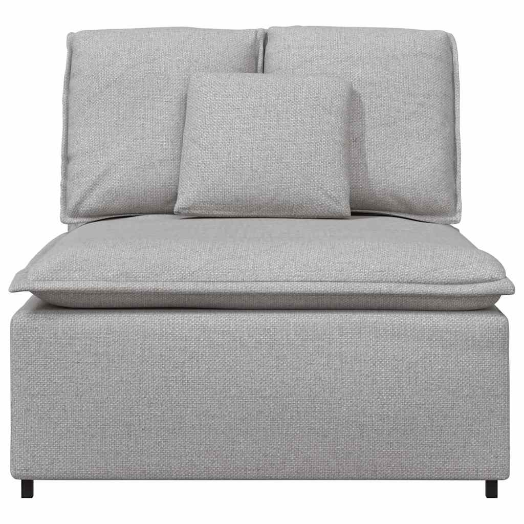 Modulares Sofa Mittelmodul mit Kissen Wolkengrau 100 cm