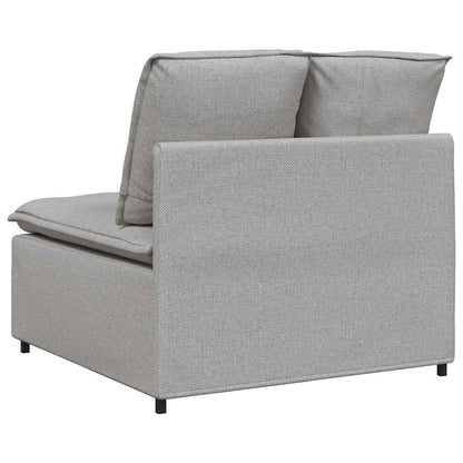 Modulares Sofa Mittelmodul mit Kissen Wolkengrau 100 cm