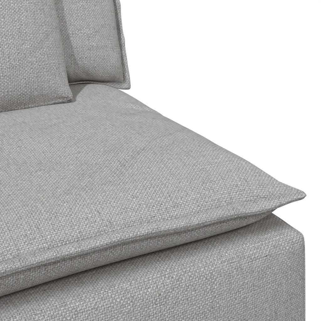 Modulares Sofa Mittelmodul mit Kissen Wolkengrau 100 cm