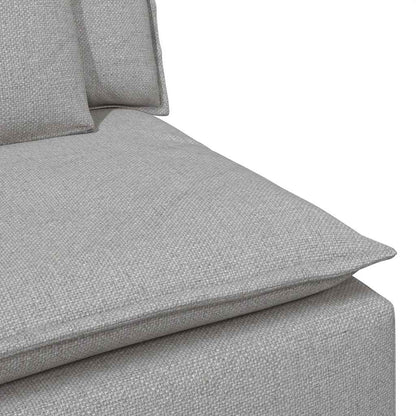 Modulares Sofa Mittelmodul mit Kissen Wolkengrau 100 cm
