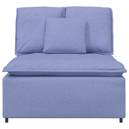Modulares Sofa Mittelmodul mit Kissen Jeansblau 100 cm