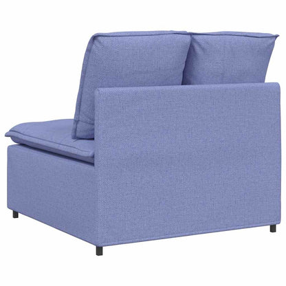 Modulares Sofa Mittelmodul mit Kissen Jeansblau 100 cm