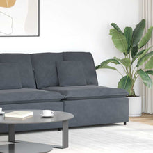 Modulares Sofa Mittelmodul mit Kissen Dunkelgrau 100 cm