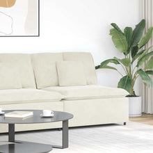 Modulares Sofa Mittelmodul mit Kissen Creme 100 cm