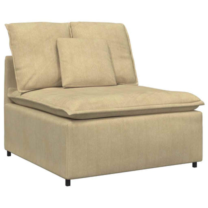 Modulares Sofa Mittelmodul mit Kissen Graugrün 100 cm